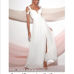 Lulu’s Ivory Maxi Dress